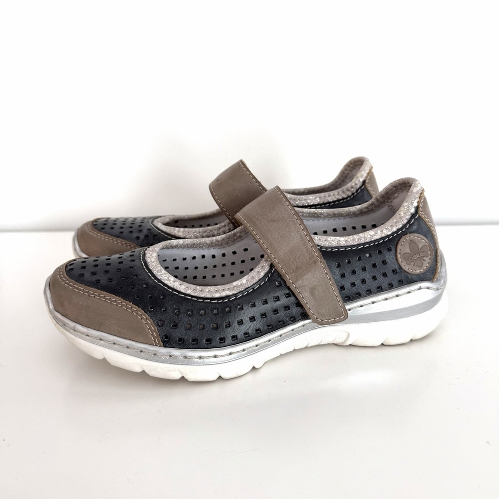 Rieker‎ Shoes WMNS 36 5.5 Nikita Mary Jane Multicolor Perforated Comfort Low Top